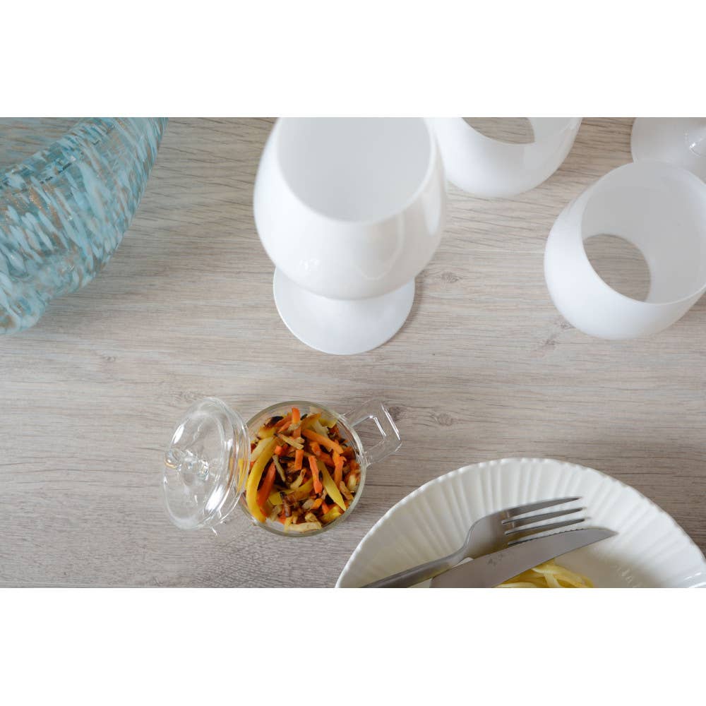 Mini cacerola de vidrio 7x11x6 cm