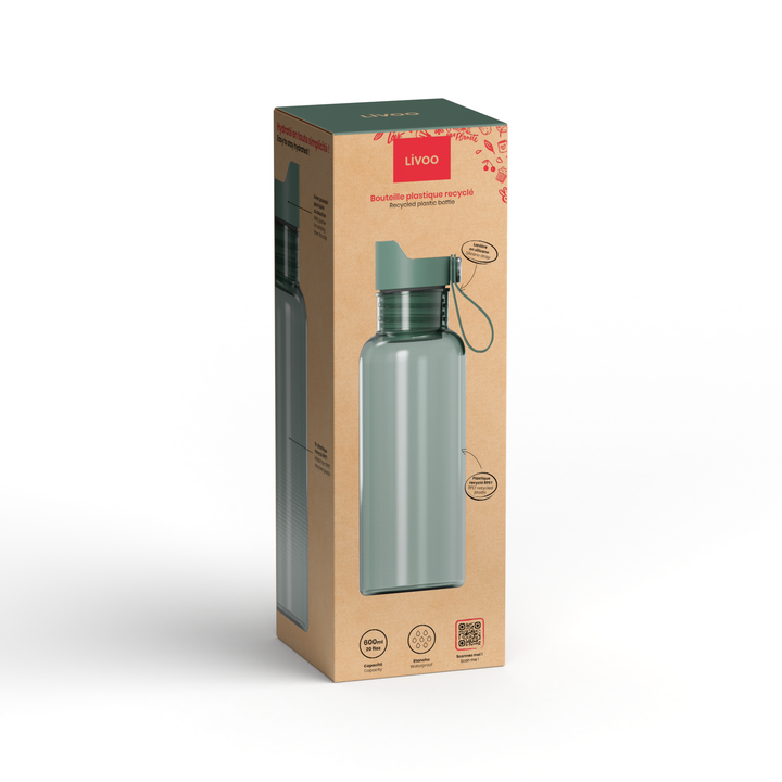 MEN415V - Botella de plástico reciclado 600 ml