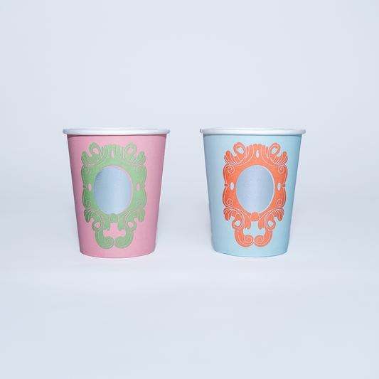 Vasos lisos Espejito Espejito (x 12) - Fiesta de Princesas