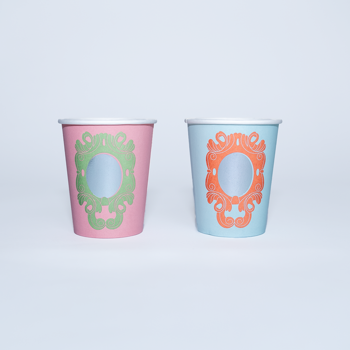 Vasos lisos Espejito Espejito (x 12) - Fiesta de Princesas
