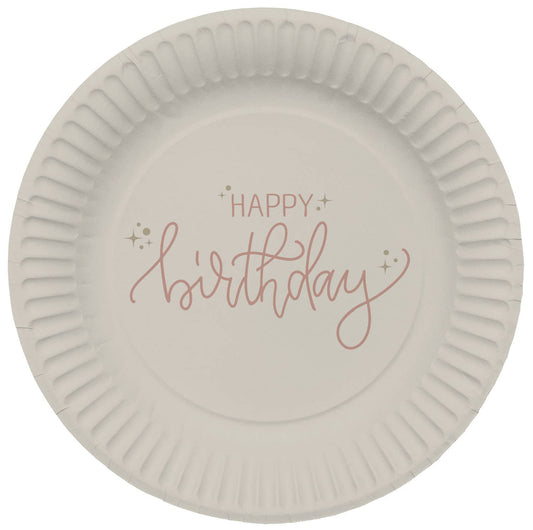 Platos - Crème Rose - 23 cm - 8 piezas