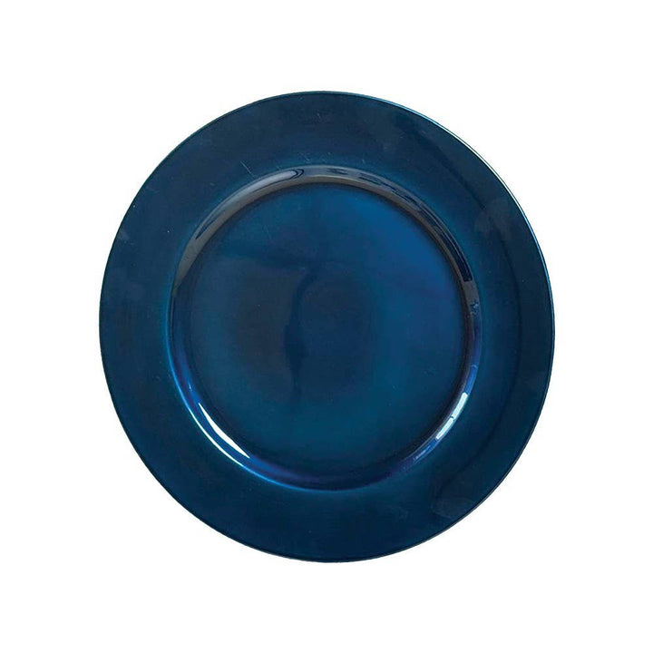 Bajo plato azul