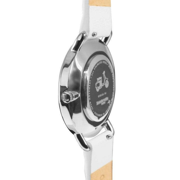 Reloj Giulia 34 Uno acolchado plata blanco