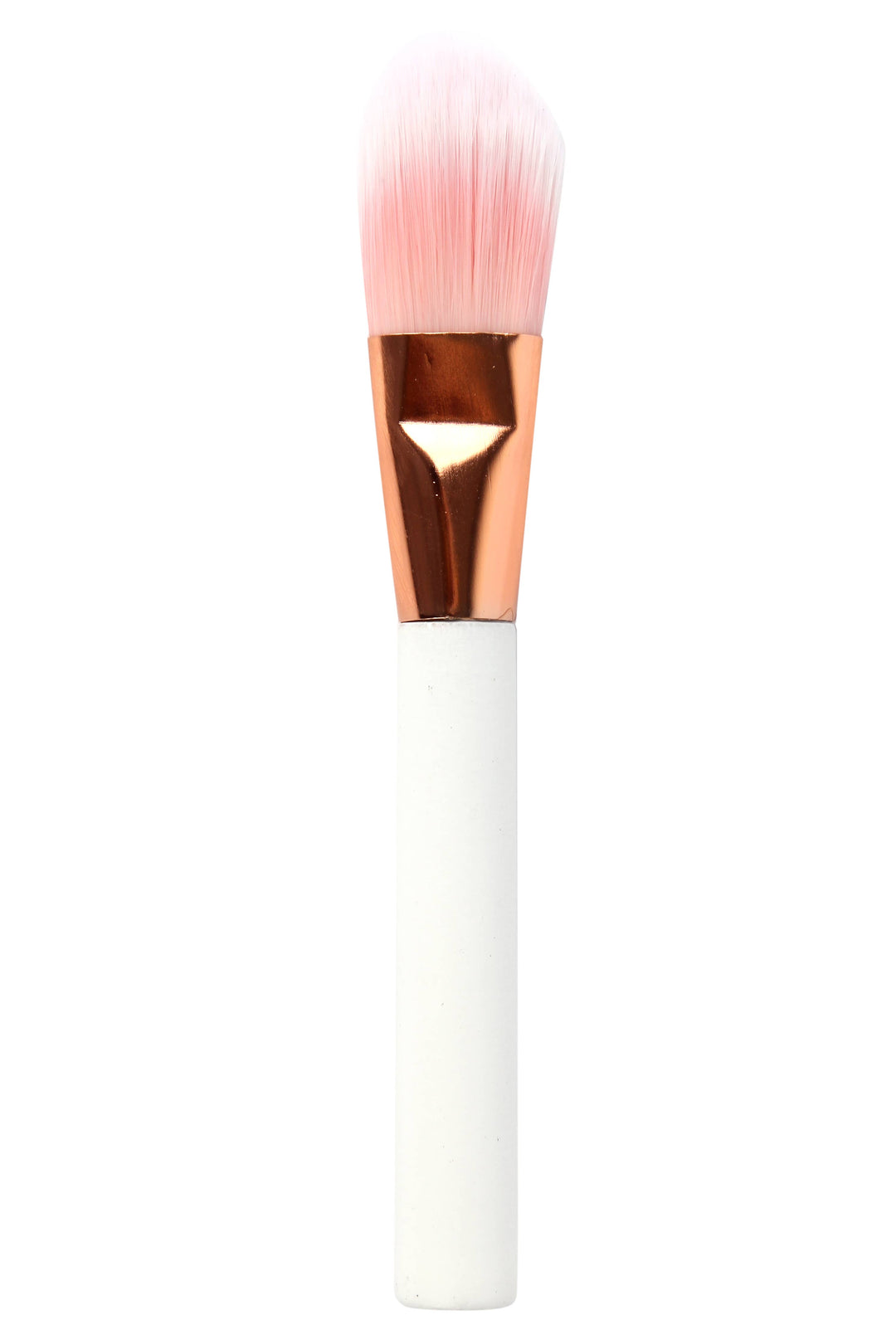 Brochas de Maquillaje BYS en Blanco Recuerdo con Oro Rosa 5 piezas
