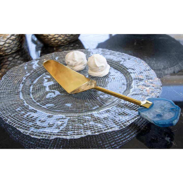 Plato de servicio transparente 33 cm