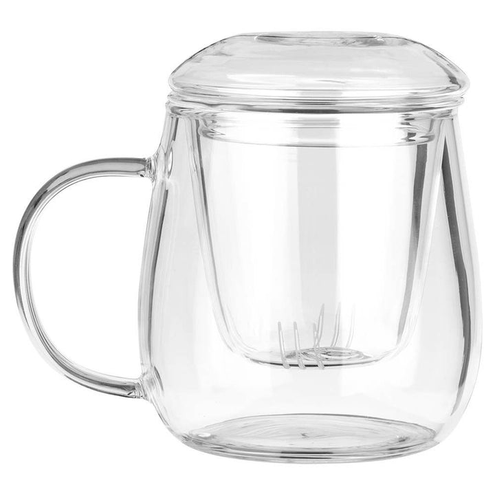 Taza con infusor y tapa de cristal 400 ml 139816
