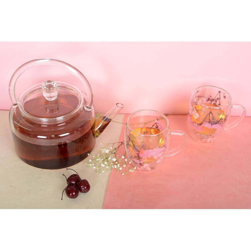 Tetera de vidrio de 2 L - 13 x 24 x 21,5 cm