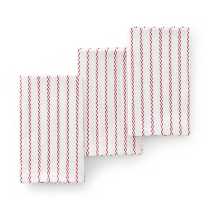 Set 3 paños cocina algodón tacto suave resistente rayas