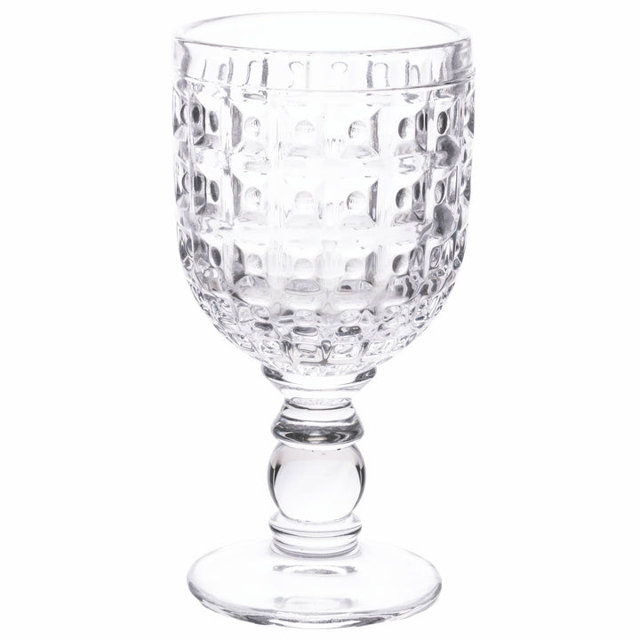 Set de 6 copas geométricas de 310 ml en vidrio