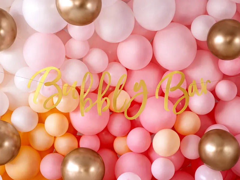 Globos brillantes de 12 cm, dorados - 50 unidades