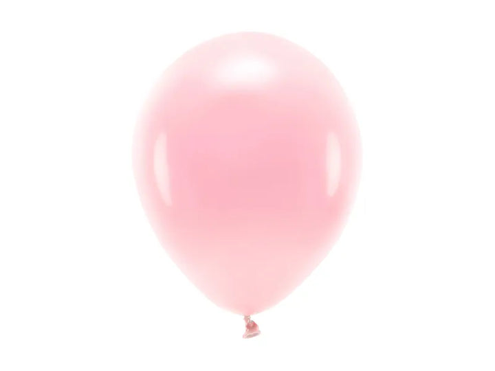 Globos ecológicos de 26 cm, color rosa pastel.