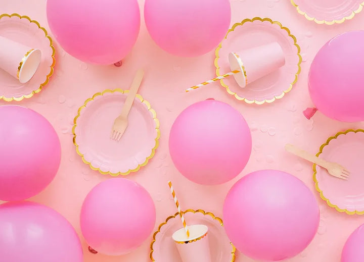 Globos ecológicos de 26 cm, color rosa - 100 unidades)
