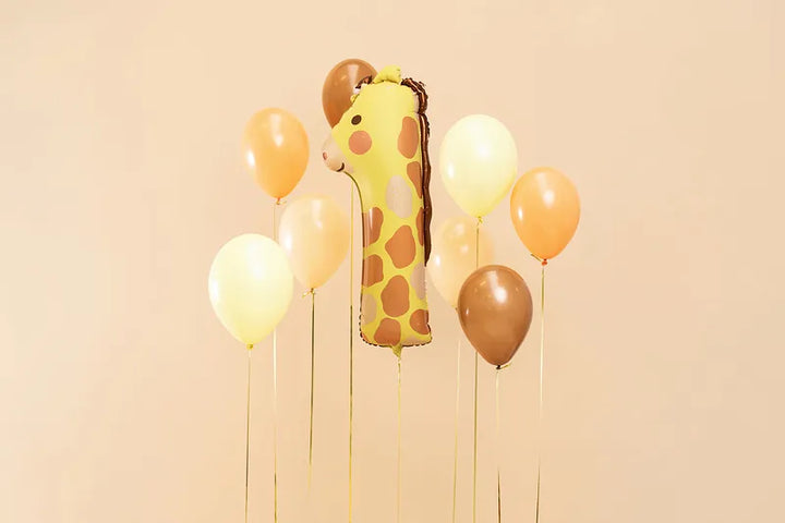 Globo de aluminio número 1 - Jirafa, 48x96 cm, surtido