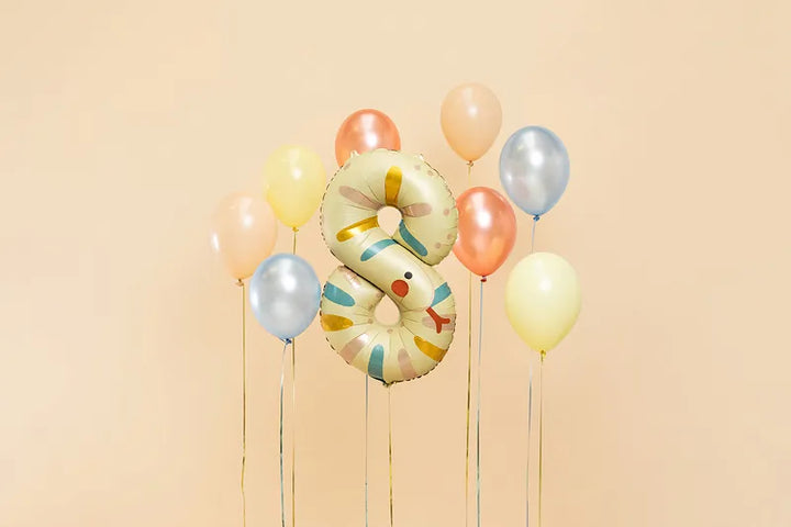 Globo de papel de aluminio número 8 - Serpiente, 51x86 cm, surtido