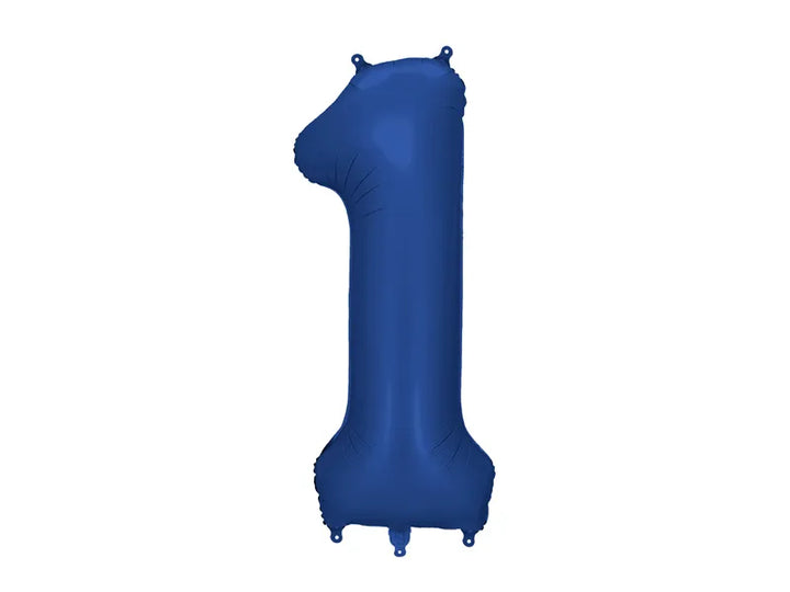 Globo de papel de aluminio número , 86 cm, AZUL MARINO