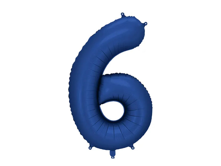 Globo de papel de aluminio número , 86 cm, AZUL MARINO