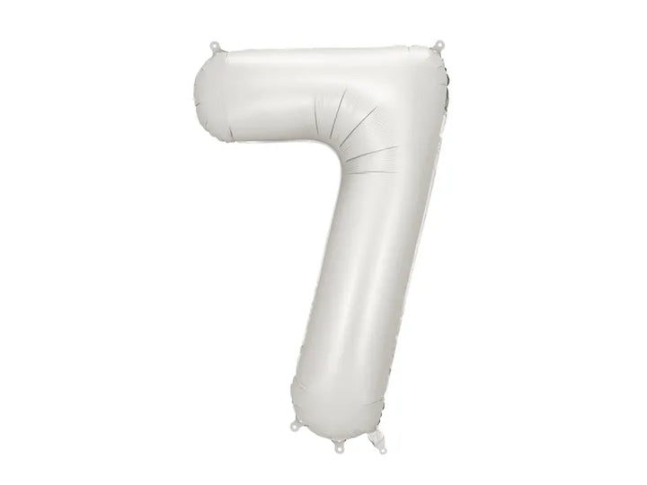 Globo de papel de aluminio número , 86 cm, plateado