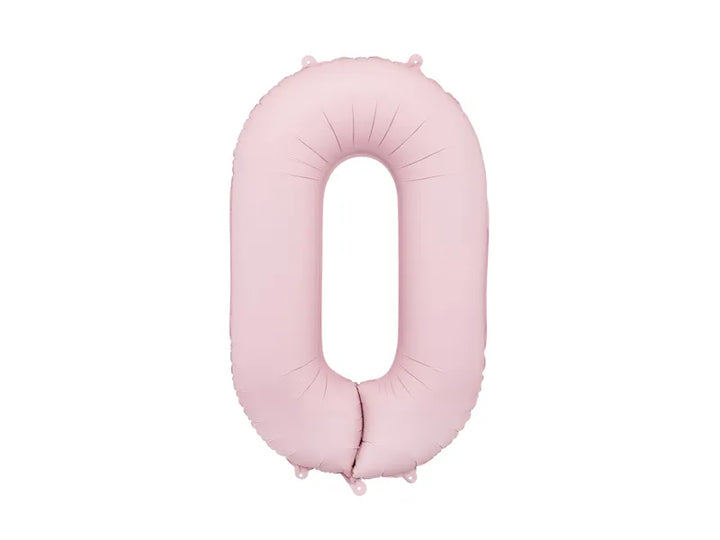 Globo de papel de aluminio número , 86 cm, ROSA CLARO