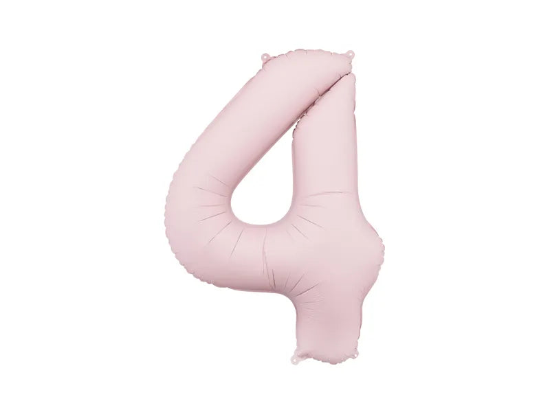 Globo de papel de aluminio número , 86 cm, ROSA CLARO