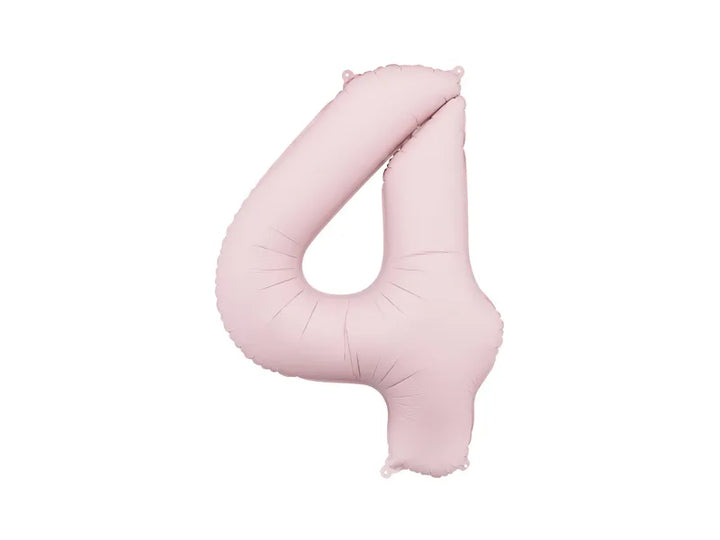 Globo de papel de aluminio número , 86 cm, ROSA CLARO