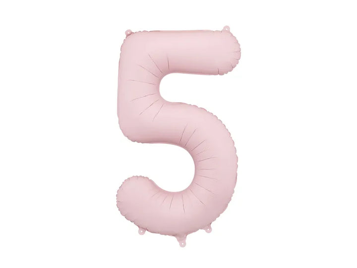 Globo de papel de aluminio número , 86 cm, ROSA CLARO