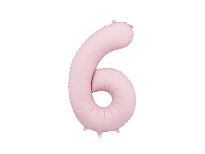 Globo de papel de aluminio número , 86 cm, ROSA CLARO
