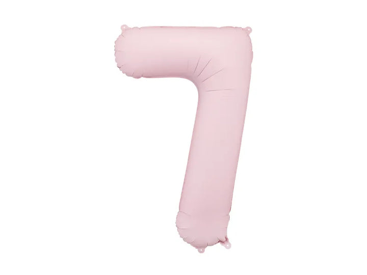 Globo de papel de aluminio número , 86 cm, ROSA CLARO