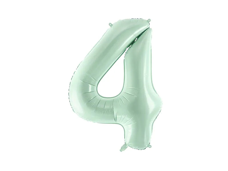 Globo de papel de aluminio número , 86 cm, VERDE