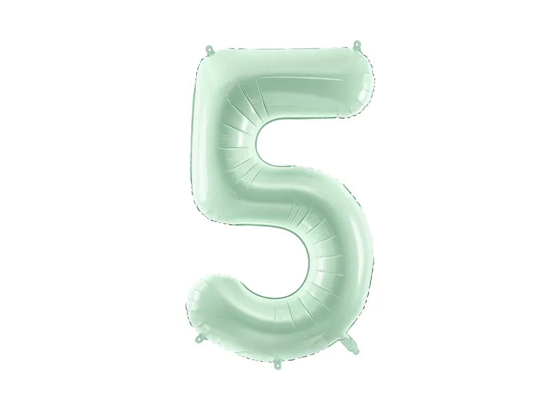 Globo de papel de aluminio número , 86 cm, VERDE