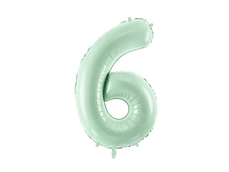 Globo de papel de aluminio número , 86 cm, VERDE
