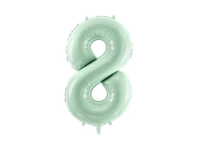 Globo de papel de aluminio número , 86 cm, VERDE