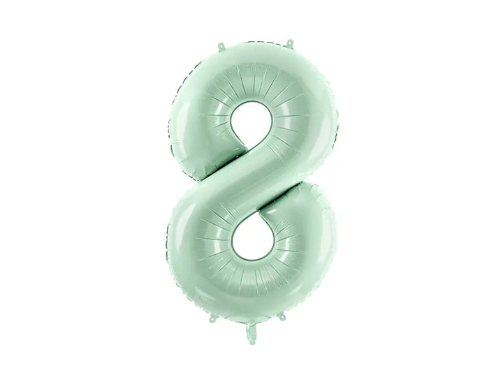Globo de papel de aluminio número , 86 cm, VERDE