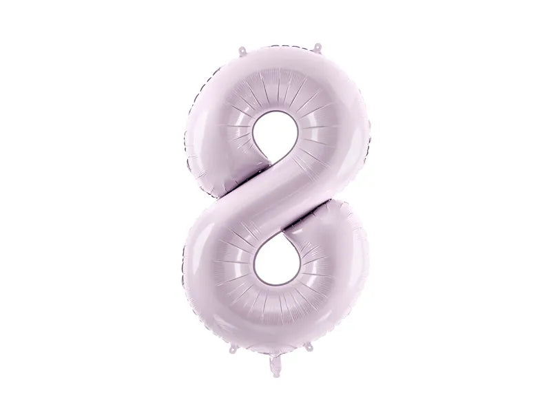 Globo de papel de aluminio número , 86 cm, MORADO
