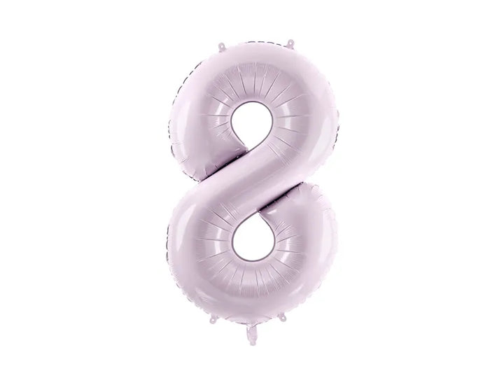 Globo de papel de aluminio número , 86 cm, MORADO