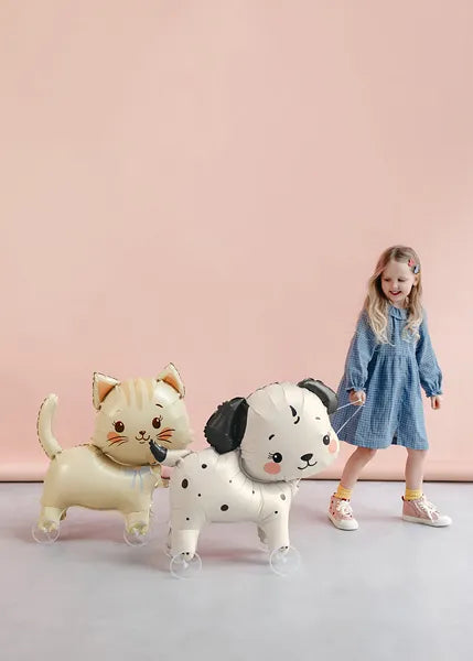 Globo de papel de aluminio Perro en ruedas, 70x59 cm, surtido