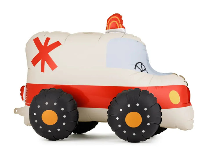 Ambulancia de globo de aluminio de pie, 68x48 cm, surtido