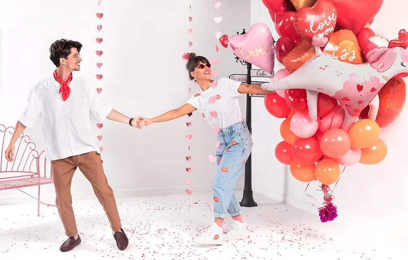 Corazones de confeti, rojos, 25 mm, 10 g