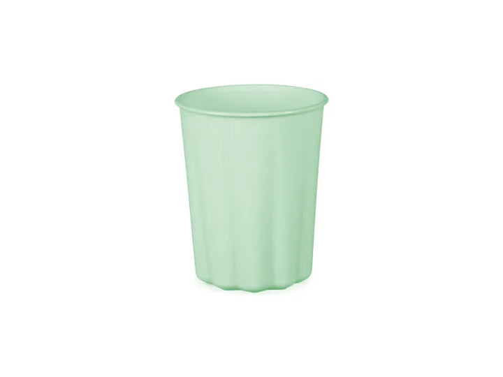 Vasos de plástico Frill, 220 ml, color salvia
