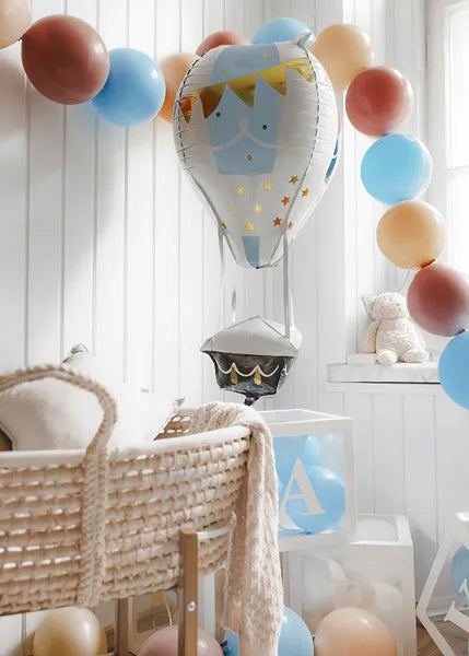 Globos con conector, 33 cm, azul claro