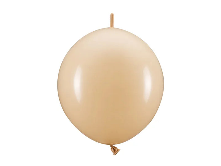 Globos con conector, 33 cm, color nude - 1 paquete / 20 unidades