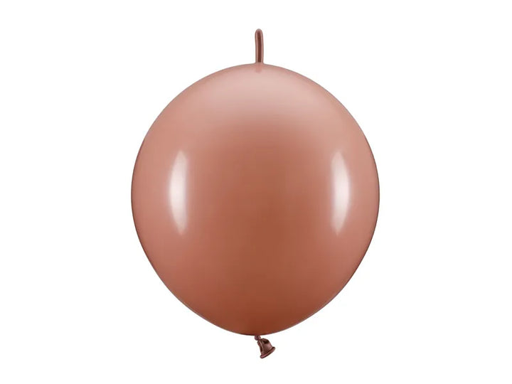 Globos con conector, 33 cm, rosa empolvado