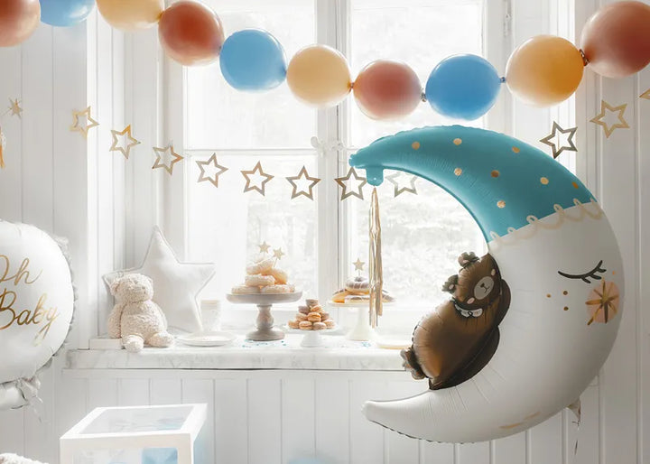 Globos con conector, 33 cm, rosa empolvado