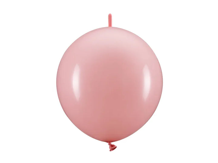 Globos con conector, 33 cm, rosa claro
