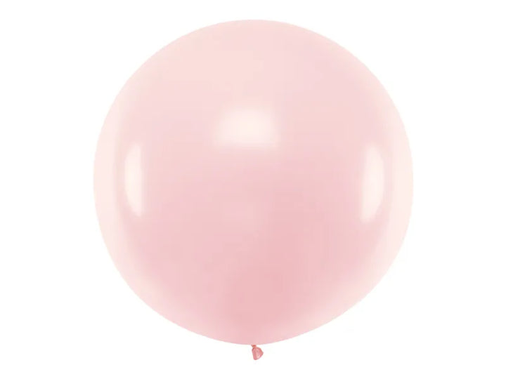 Globo redondo de 1 m, rosa pastel pálido - 1 unidad