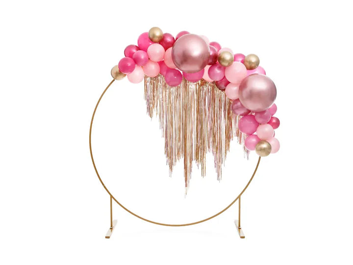 Globo redondo metalizado de 60 cm, oro rosa