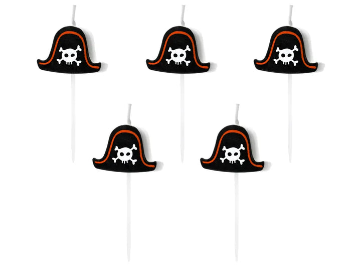 Velas de cumpleaños con temática de piratas, 2 cm