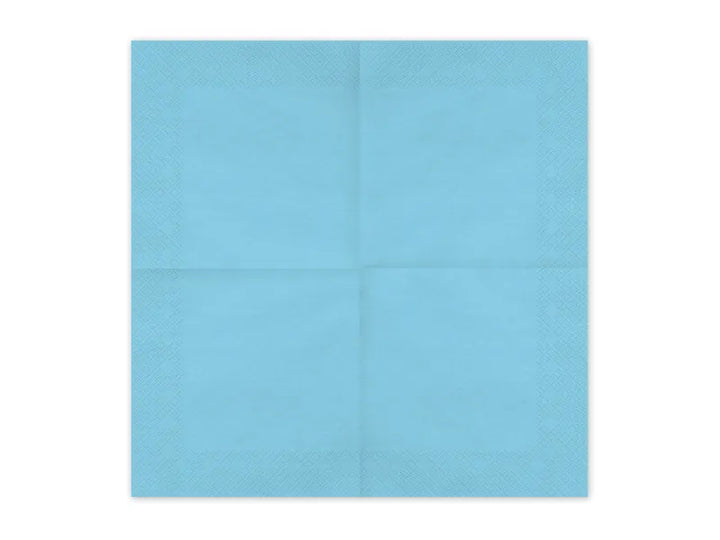 Servilletas de papel, azul claro, 33x33 cm