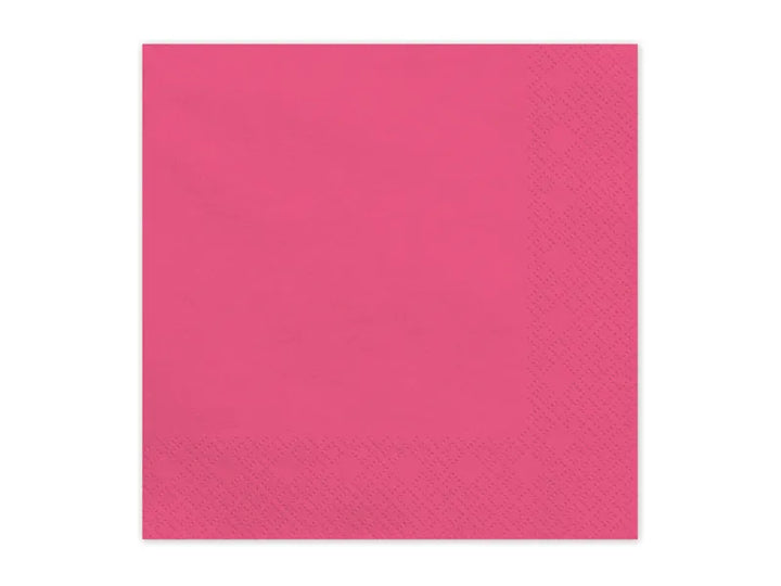 Servilletas de papel, rosa oscuro, 33x33 cm