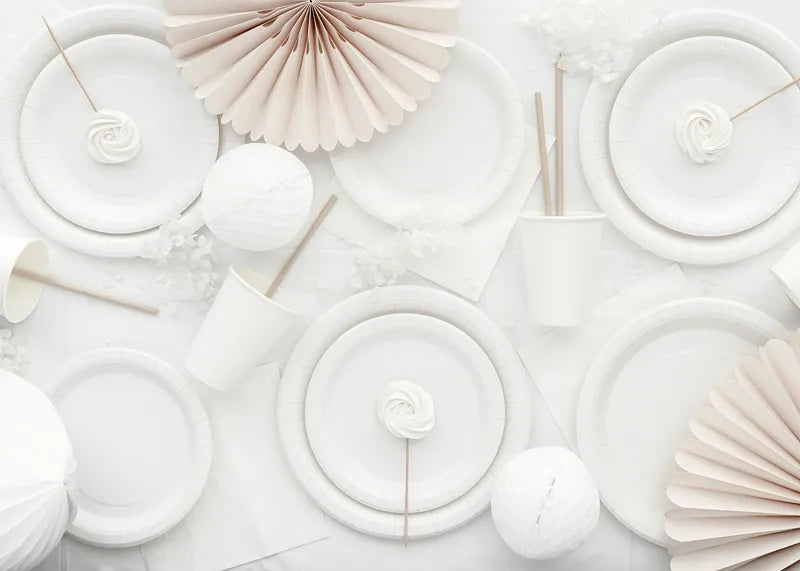 Servilletas decorativas, 33x33 cm, blancas