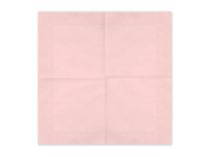 Servilletas de papel, rosa claro, 33x33 cm